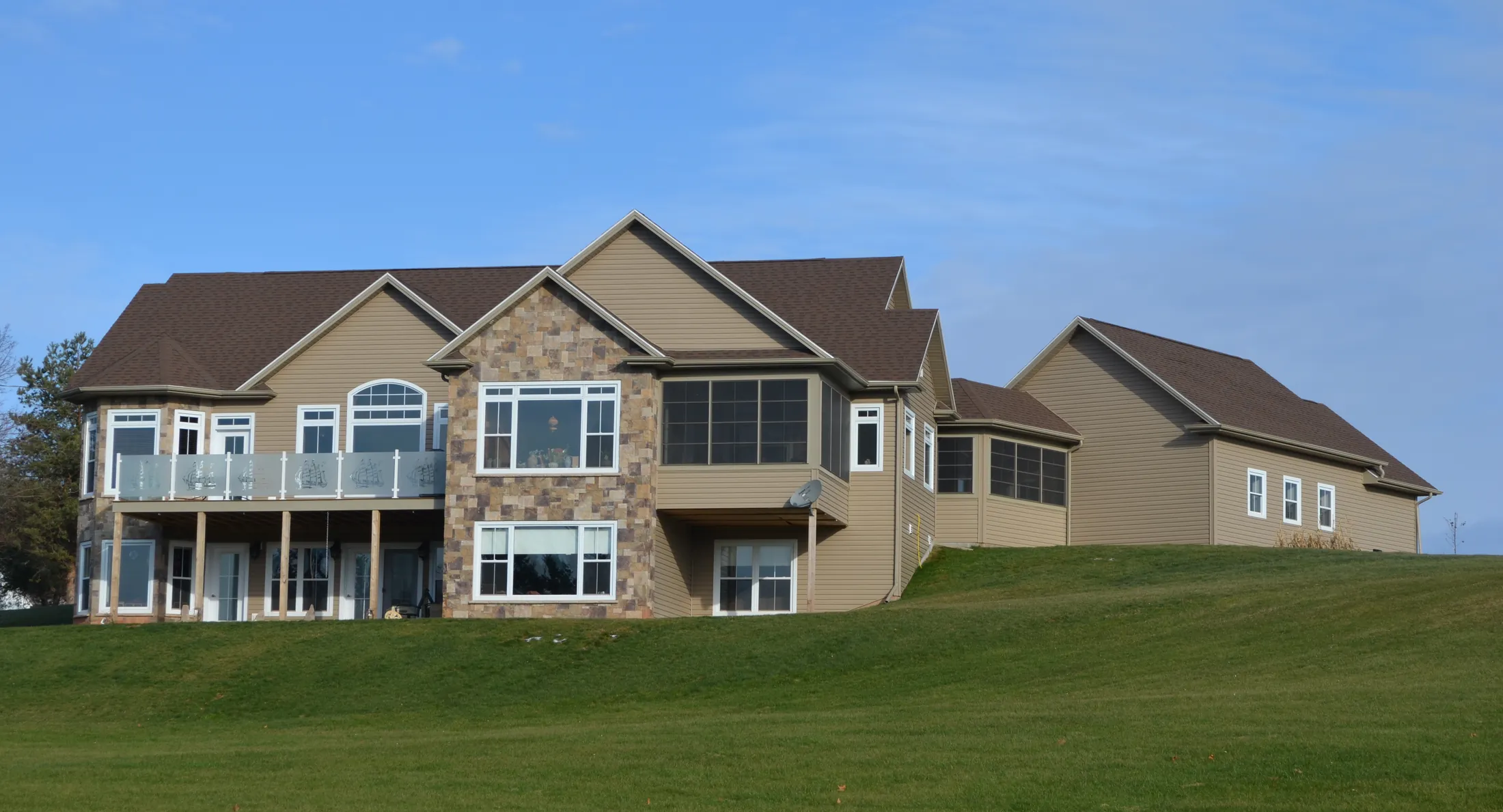 A finished two-storey home
