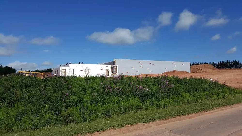 The Red Soil Organics facility during the build