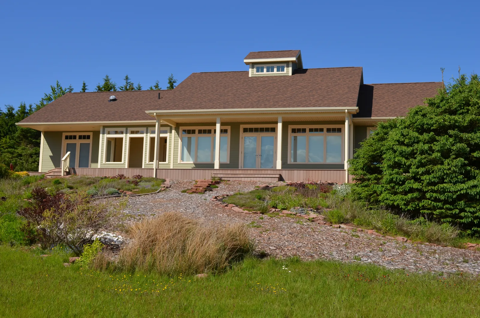 The finished St Peters home in the summer
